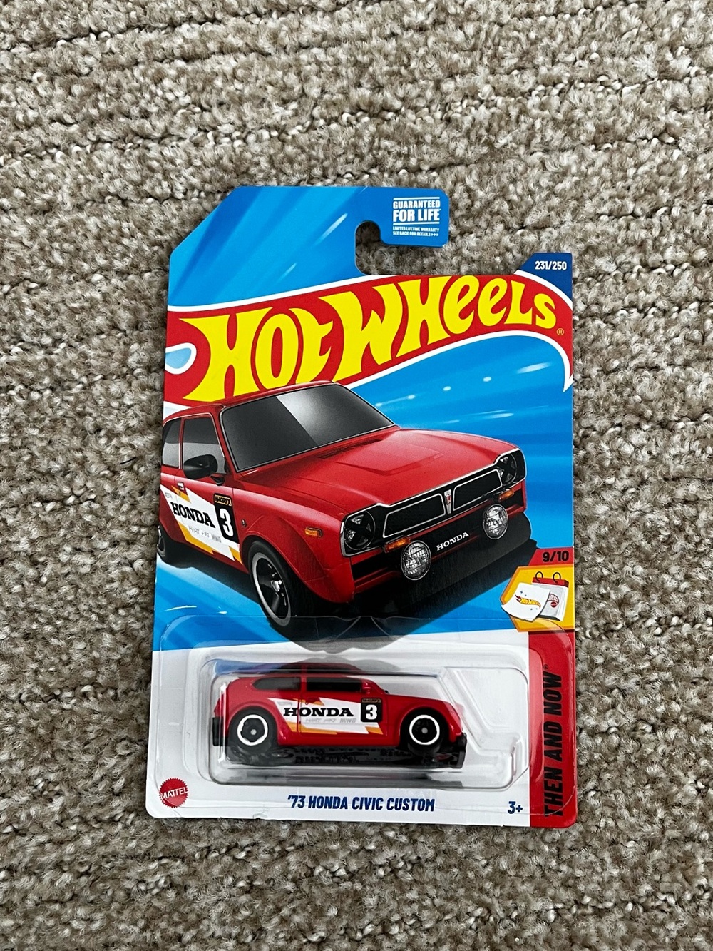 '73 Honda Civic Custom Toy Car - Red